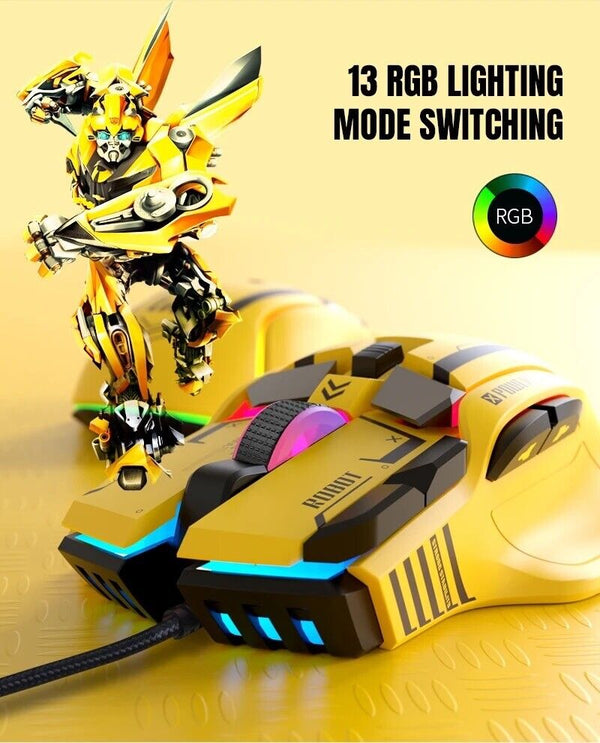 High-end Programmable RGB Gaming Mouse Wired 12800dpi 12 keys Game Mice - Chys Thijarah