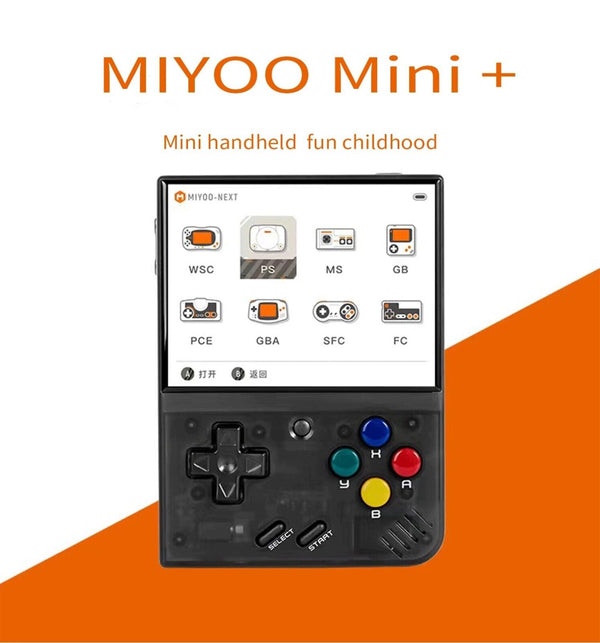 Miyoo Mini Plus 3.5 Inch IPS Handheld Retro 4Plrs Game Console 128GB 25K Games - Chys Thijarah