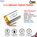 3.7V Lipo Li-Polymer Rechargeable Battery MP3, Camera, Recorder, Player, device - Chys Thijarah