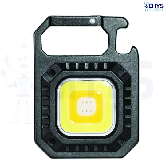 Mini Magnetic COB LED Keychain Light Flashlight USB Rechargeable Torch Work Lamp - Chys Thijarah