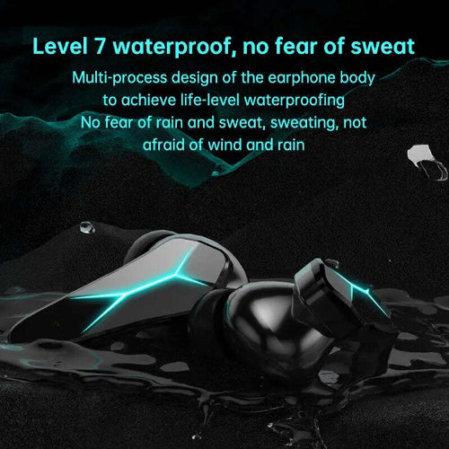 wireless bluetooth earphones with portable charging case for commuting
