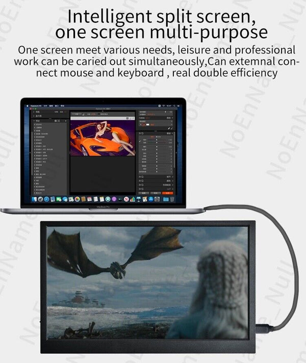 Portable screen for laptop Nintendo Switch and devices HDMI - Chys Thijarah