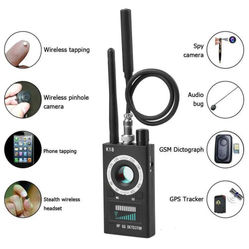 K18 anti spy camera detector portable hidden camera finder device