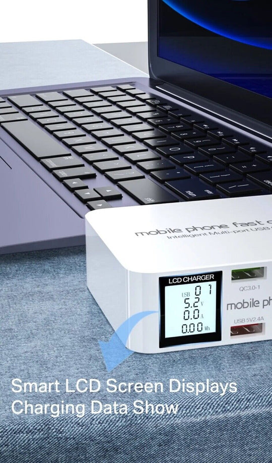 100W USB Charging Station With 3 QC3.0 Quick Charge USB Port 20W PD USB Type C - Chys Thijarah