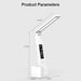 USB Foldable Dimmable LED Desk Lamp with Calendar, Temperature Clock, and Night - Chys Thijarah