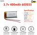 3.7V Lipo Li-Polymer Rechargeable Battery MP3, Camera, Recorder, Player, device - Chys Thijarah