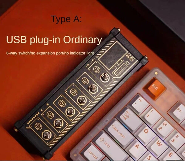Eleksmaker Retro classic individual switch USB ports power hub station - Chys Thijarah