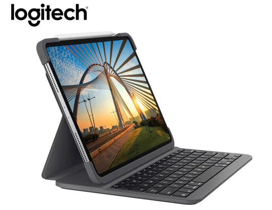 Logitech SLIM FOLIO PRO 12.9inch iPAD 3rd & 4th gen BLACK Layout - Chys Thijarah