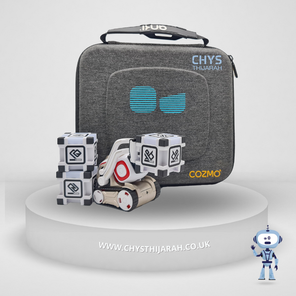 Anki Cozmo  Ai Educational Robot + Cubes + Charger + Case  GOOD - Chys Thijarah