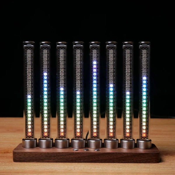 Analog Cyberpunk Music Spectrum VU Meter LED Ambient Light - Retro Glow Tube Pic - Chys Thijarah