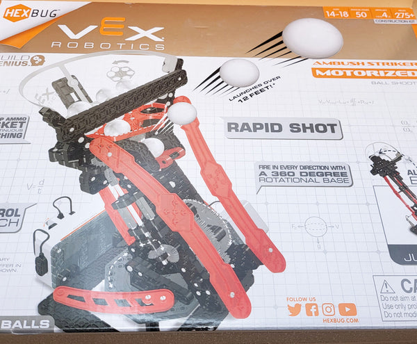 HexBug Vex Robotics Motorized Ambush Striker Rapid Shot Ball Shooter New in Box - Chys Thijarah