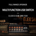 Eleksmaker Retro classic individual switch USB ports power hub station - Chys Thijarah