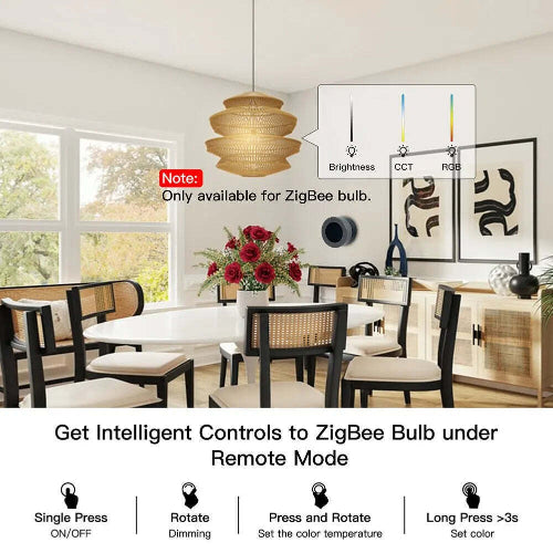smart zigbee knob switch smart life app scene switch for home away sleep mode