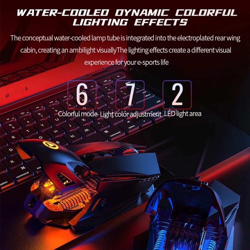 Macro Programming Intelligent Gun Pressure RGB Light Gaming Mechanical Mouse - Chys Thijarah