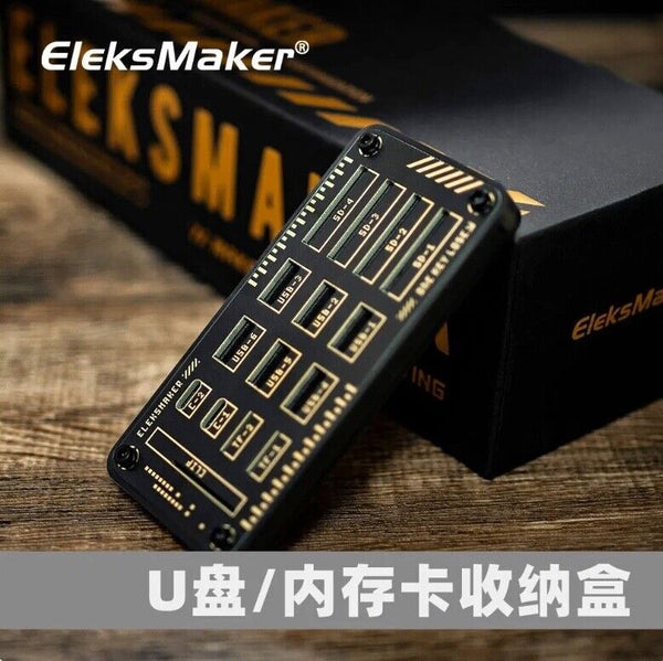 Eleksmaker Cyberpunk  Sd Memory cards Usb Sticks Holder station gadget Tray Dock - Chys Thijarah