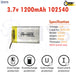 3.7V Lipo Li-Polymer Rechargeable Battery MP3, Camera, Recorder, Player, device - Chys Thijarah