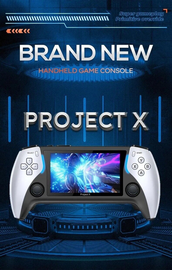 PROJECT-X Handheld 4.3 Inch IPS Screen HD Portable 2 Player Video Game Console - Chys Thijarah