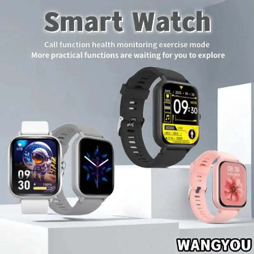 Fitness Tracker Smart Watch full touch HD screen black metal design