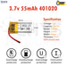 3.7V Lipo Li-Polymer Rechargeable Battery MP3, Camera, Recorder, Player, device - Chys Thijarah