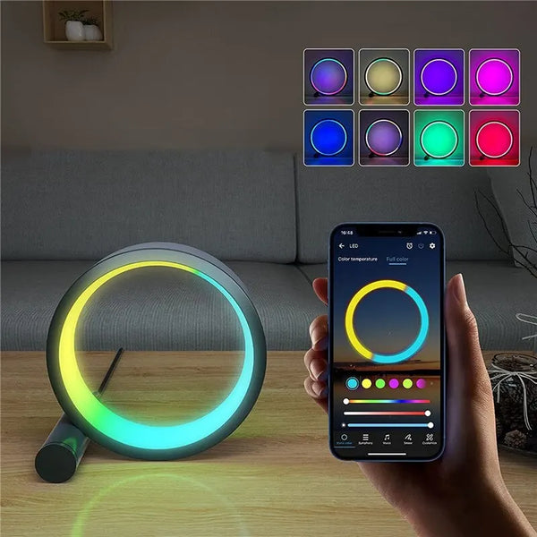 Remote/App Controlled RGB Smart LED Music Sync Night Light Gaming Desk decor - Chys Thijarah