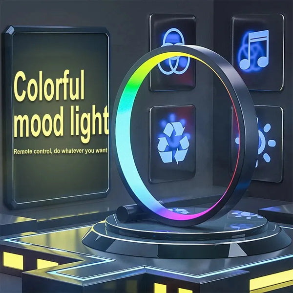 Remote/App Controlled RGB Smart LED Music Sync Night Light Gaming Desk decor - Chys Thijarah