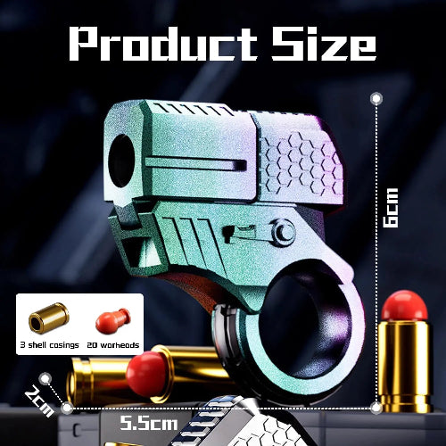 alloy fidget pistol smooth click decompression toy