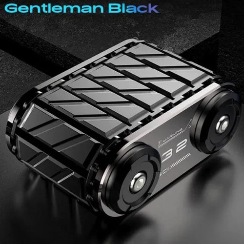 Luminous Fidget Spinner Roller Black glowing in dark after light exposure – alloy tank roller spinner