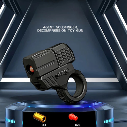 Alloy Shooting Practice Fidget Pistol Toy held in hand – compact metal EDC stress relief toy for adults and collectors in UK