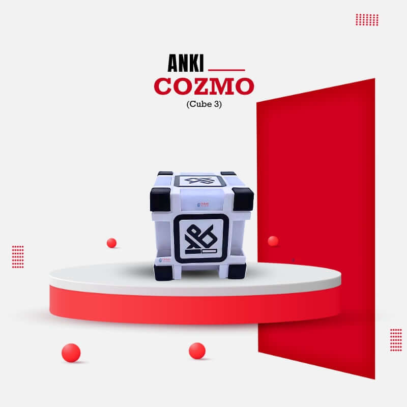 Anki Cozmo replacement cubes 3 on display