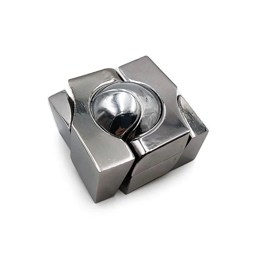 3D metal brain teaser puzzle IQ challenge game for adults and kids