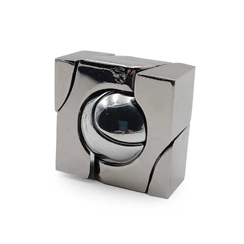 3D metal brain teaser puzzle educational brain game for problem solving