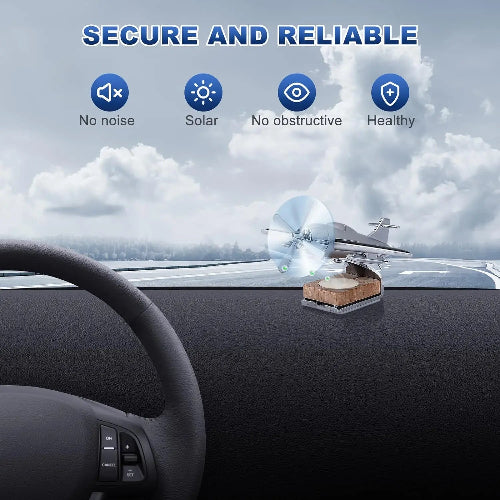 solar powered car essential oil diffuser rotating silent air freshener