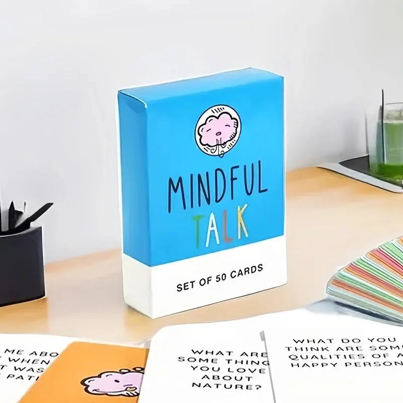 Mindful Talk Card Game for Family Gathering and Couples Party - Relationship Building & Fun Conversation Board Game - Chys Thijarah