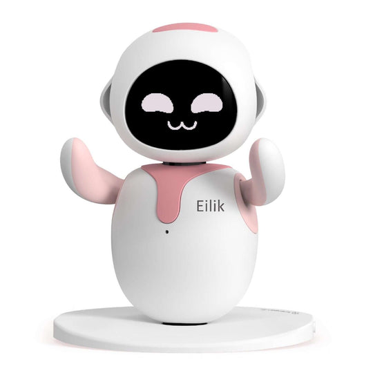 Pink Eilik - Cute little interactive fun robot toy gift for kids and adults.