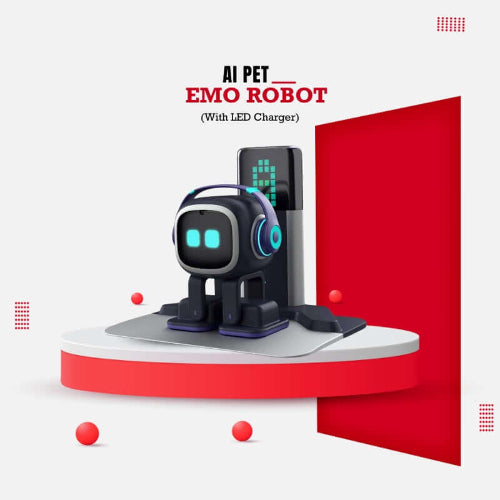 EMO Go Home UK AI pet with LED lamp and wireless charging dock
