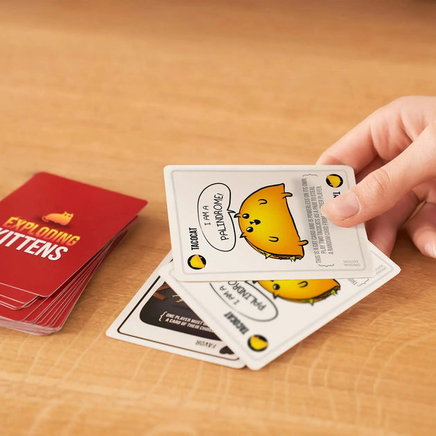 Exploding Kittens Card Game - Fun Party Board Game for Family Game Night - 4 in 1 Set for Adults and Kids - Perfect Holiday Gift - Chys Thijarah