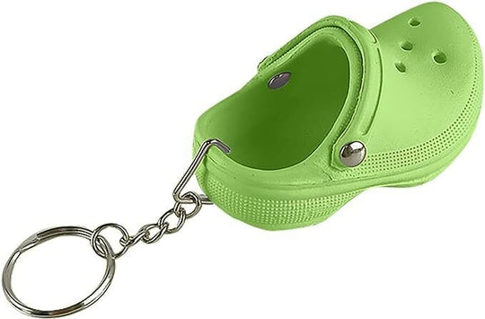 Floating Foam mini Croc Green EVA Shoe Keychain  Keyring Gift