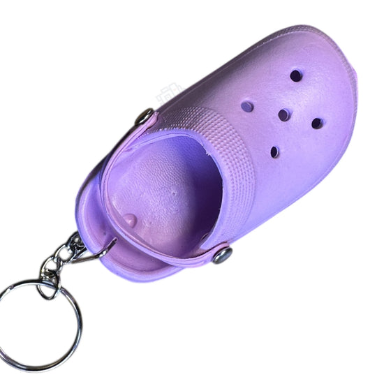 Floating Foam mini Croc Peach EVA Shoe Keychain  Keyring Gift