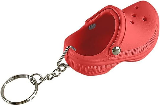 Floating Foam mini Croc Red EVA Shoe Keychain  Keyring Gift