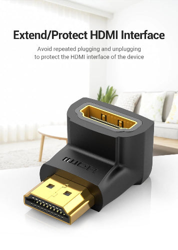 hdmi 90 degree adapter right left up down angle options