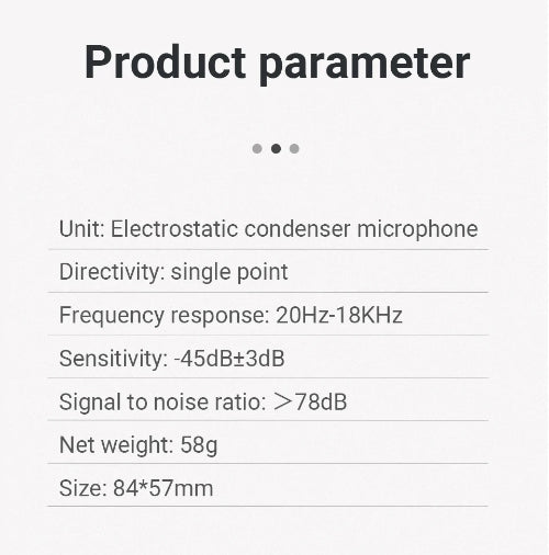 professional condenser microphone compact design for travel recording