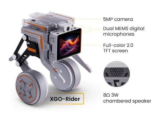XGO Rider robot desktop two wheel-legged self-balancing AI robot