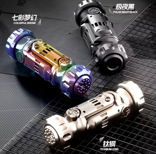 fidget gun multicolour toy shown with bullet shells and target set