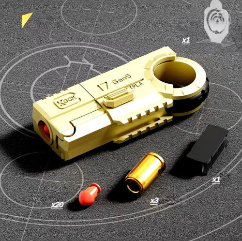 alloy fidget gun gold spinner EDC stress relief toy for adults UK