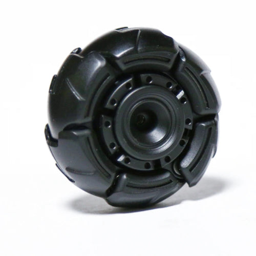 Close-up of Linkage Fidget Spinner black used as sensory decompression toy for autism, focus, and relaxation UK edition