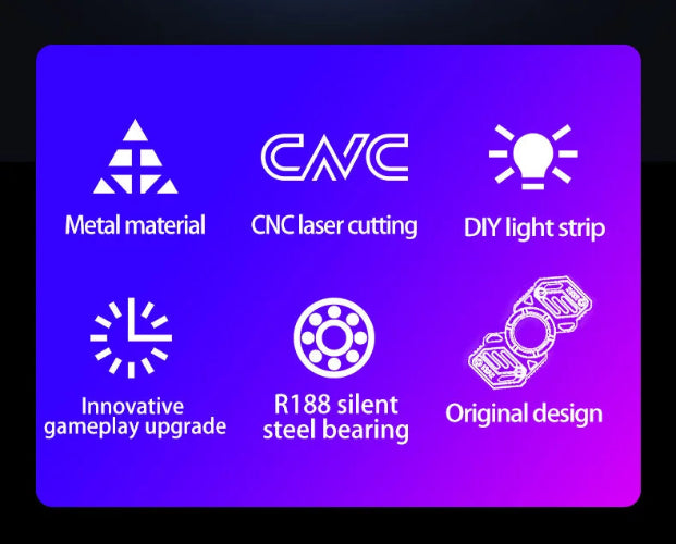 luminous star fidget spinner for focus and stress relief UK