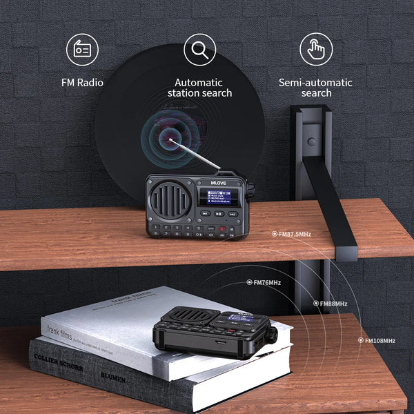 Super-Portable Bluetooth Speaker with FM Radio & LCD Display - Chys Thijarah