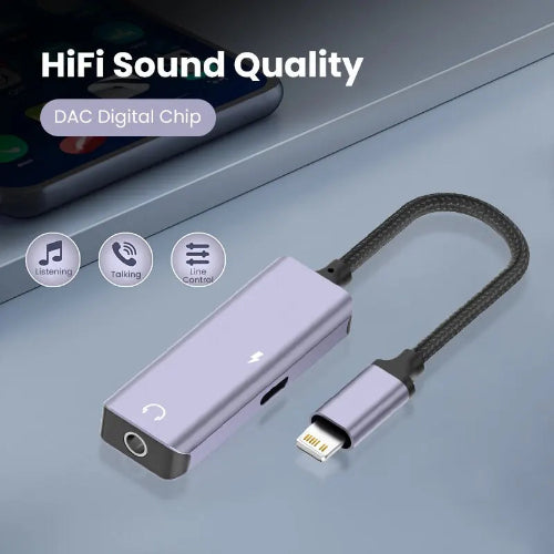 lightning audio adapter charging and listening at the same time