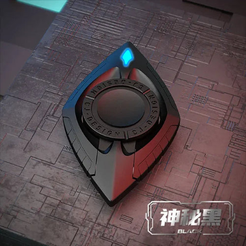 grey zinc alloy Luminous Fidget Spinner multifunctional glowing in dark – compact phone stand gadget