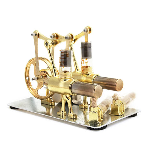 double cylinder engine model UK educational Stirling engine display